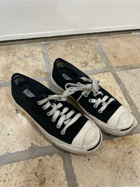 converse jack purcell in black womens 7